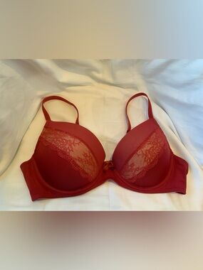 ADORE ME Push-up Bra, Red, Sz 38D